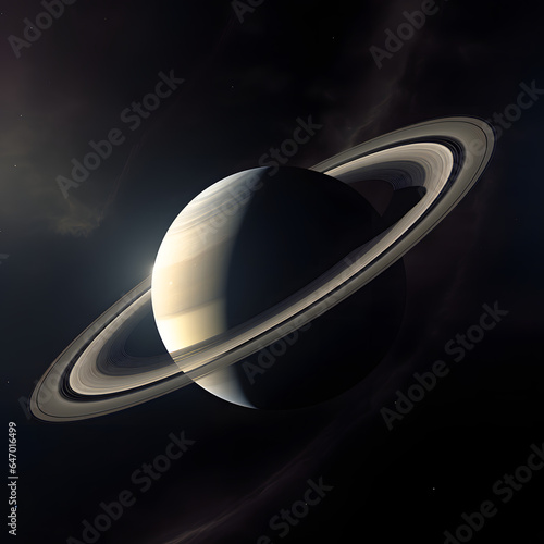 土星：美しいリングの惑星 No.009  Saturn The Planet of Beautiful Rings Generative AI