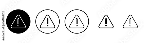 Exclamation danger sign illustration. attention sign and symbol. Hazard warning attention sign