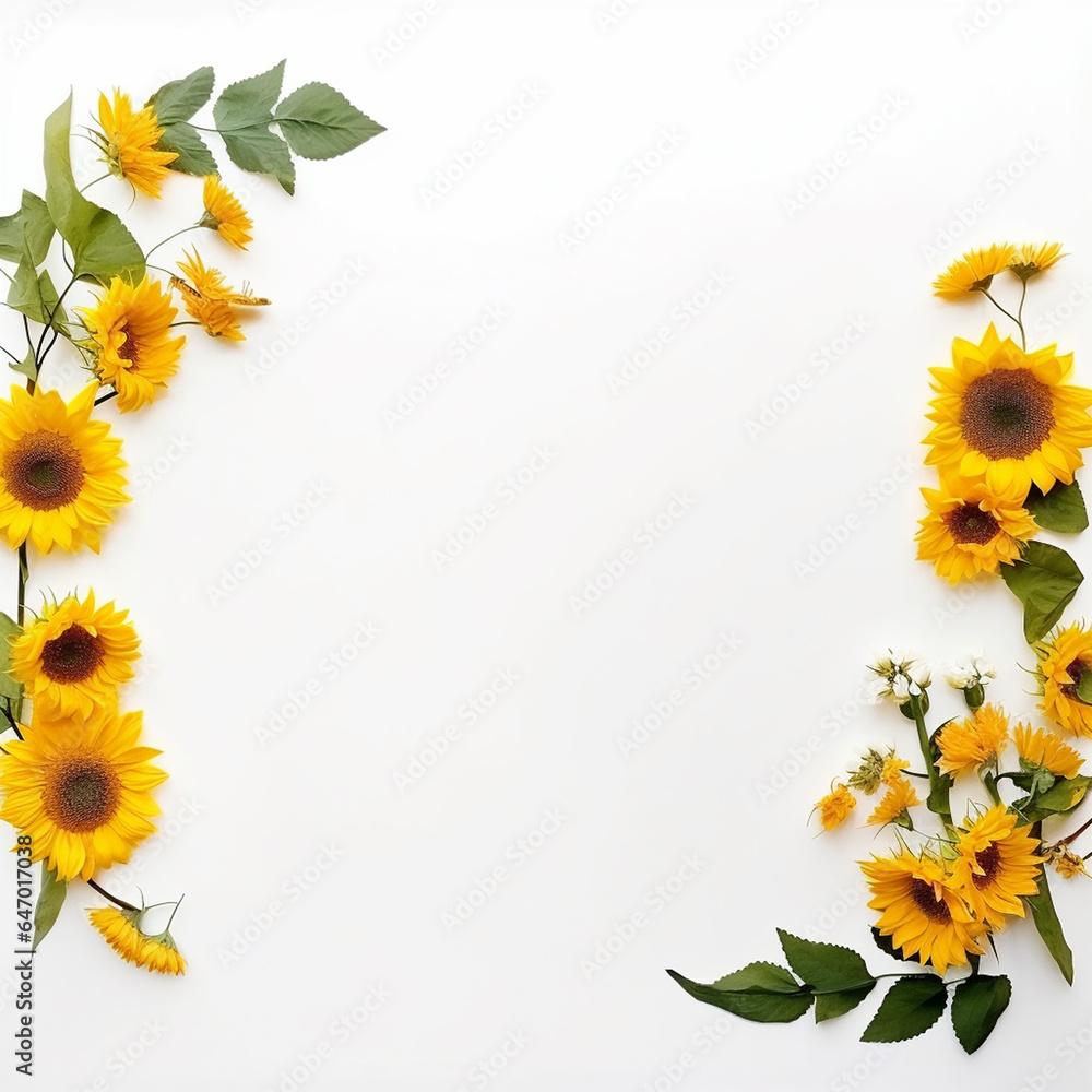 Sunflower Frame Harmony Vast Copy Potential