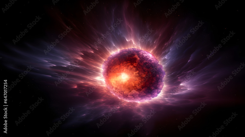 超新星爆発とは何か No.010  What is a Supernova Explosion Generative AI - obrazy, fototapety, plakaty 