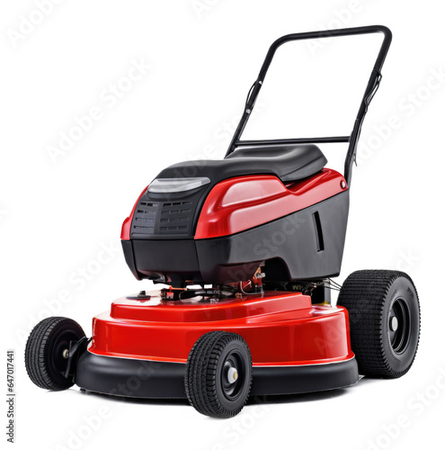 Lawn Mower Isolated on Transparent Background 