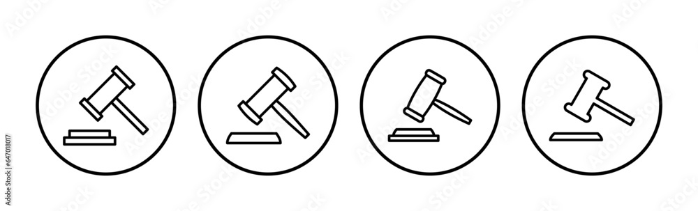 Gavel icon vector. judge gavel icon. auction hammer Gavel icon vector. judge gavel icon. auction hammer