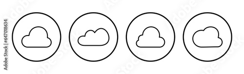 Cloud icon vector. cloud data. cloud services