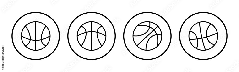 Basketball icon vector. basketball logo vector icon Basketball icon vector. basketball logo vector icon