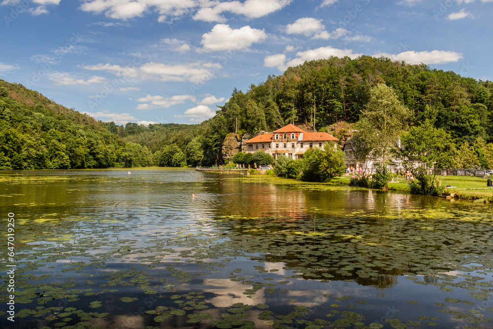 View of Harasov pond, Czech Republic