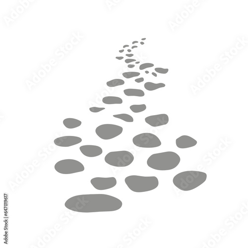 path rocky vector 