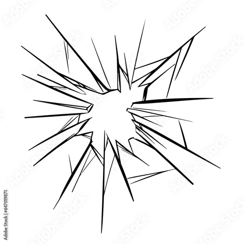 Broken glass picture is suitable as a background image. It's a vector image.