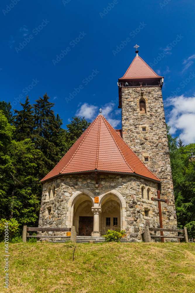 Holy Cross Church (Kosciol sw. Krzyza) in Miedzygorze, Poland