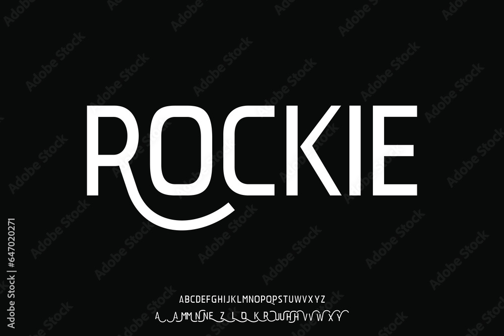 Display font vector design suitable for headline, title, logo and many more
