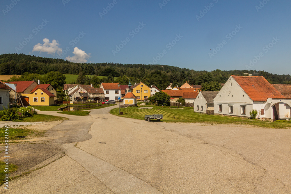 View of Plesovice village, Czech Republic