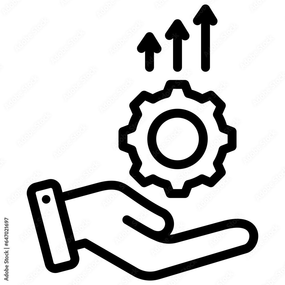 Skill Development Outline Icon Skill Development Outline Icon
