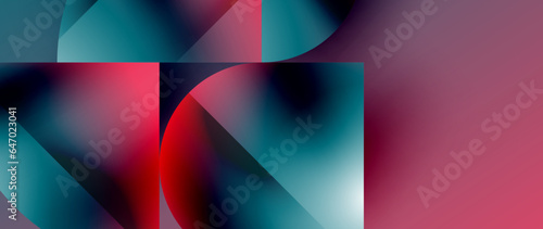 Minimalistic geometric backdrop showcasing metallic circles and squares, embodying understated elegance. Reflective surfaces and precise forms create harmonious blend of simplicity and sophistication