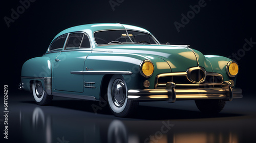 Vintage cars elegant curves © Ranya Art Studio