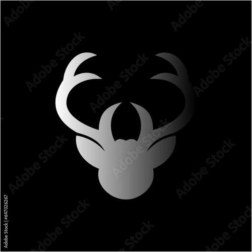 black and white moos icon logotype photo