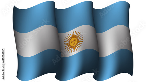 argentina waving flag design vector illustration