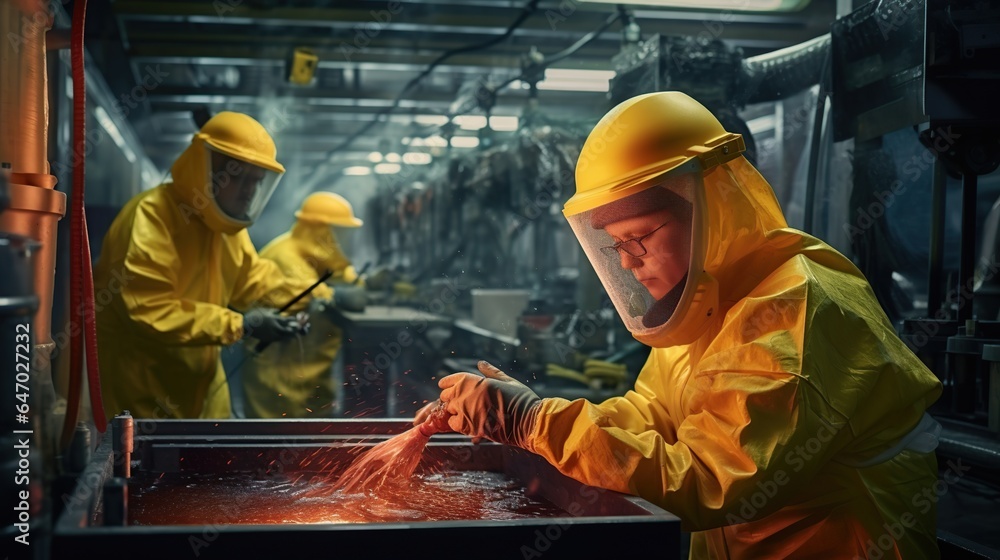 Clothing worker at factory Generative AI Clothing worker at factory Generative AI