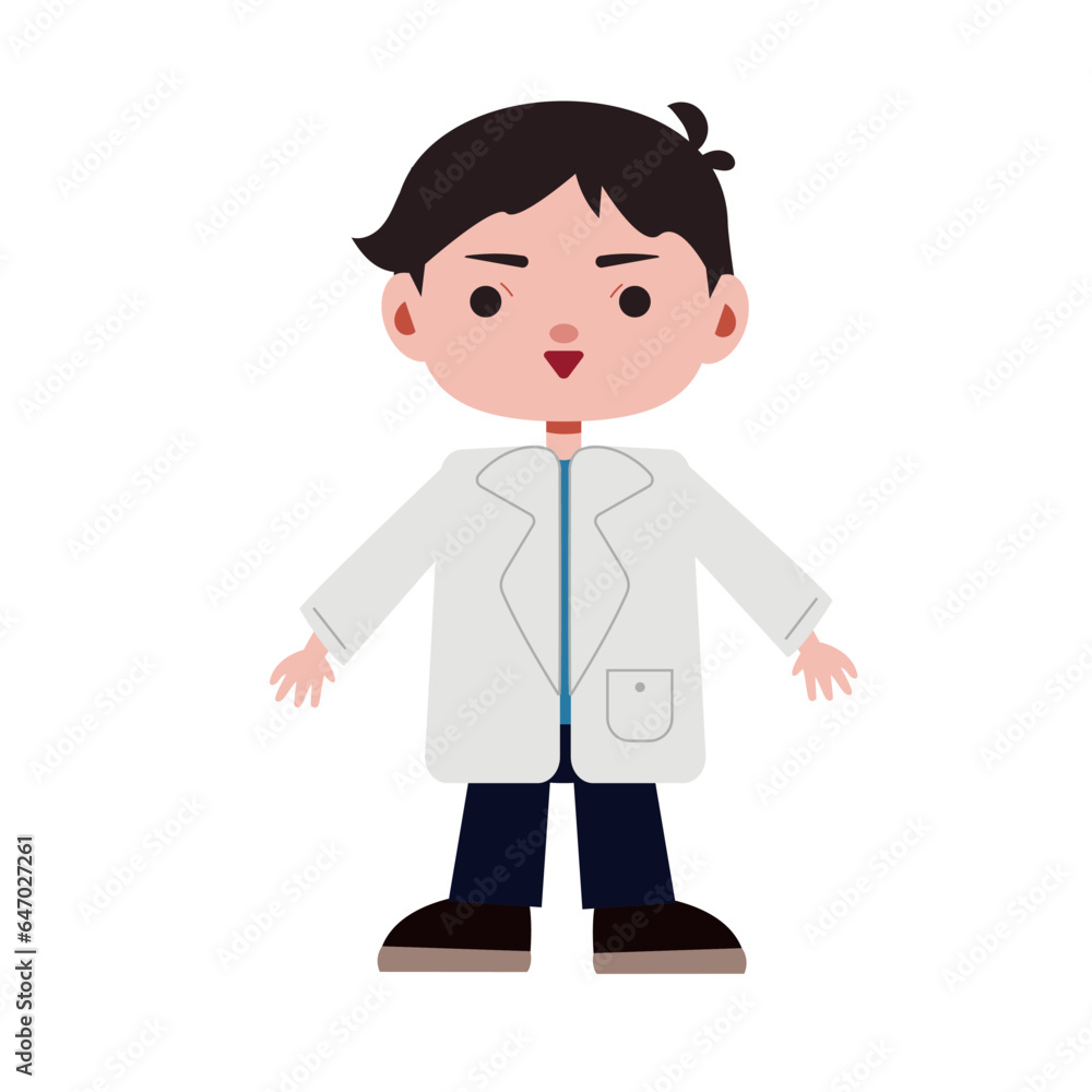 doctor man character icon