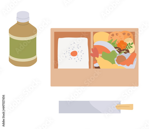 お弁当のイラスト