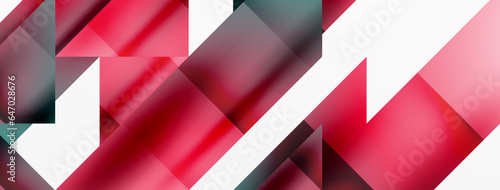Vivid abstraction unfolds. Triangles in seamless harmony, composing dynamic geometric backdrop. Interplay of angles and hues forms captivating tapestry, evoking modernity and artistic allure