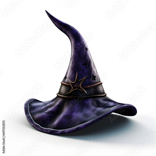 witch hat on white background (ai generated)