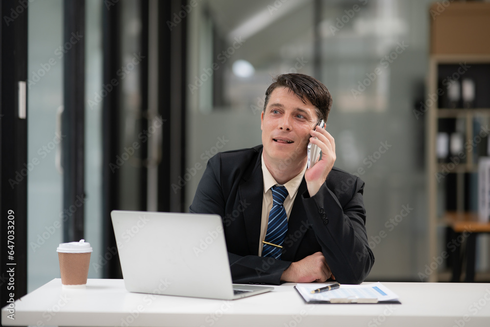 Business men consulting chatting at the office. Business men consulting chatting at the office.