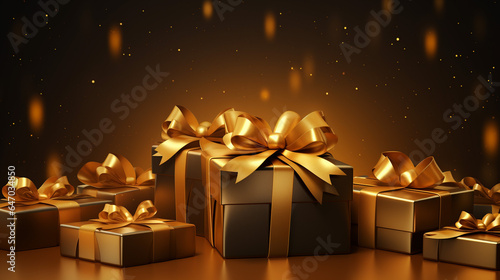 Golden Gifts and Ribbons