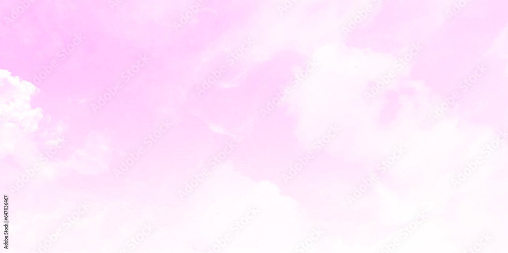 Cloudy pink sky abstract background