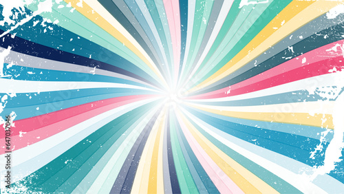 Retro sun burst vintage banner background. Vintage grunge sunburst background. Vector illustrator.