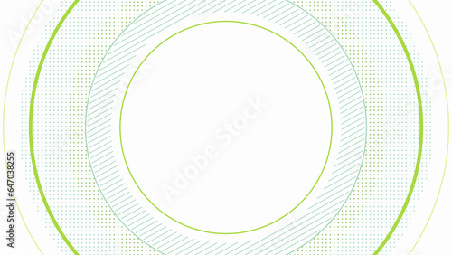 ドットとストライプのシンプルな円形イラスト　