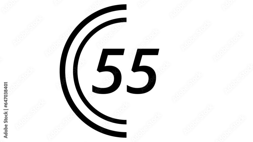 1 minute countdown timer animation with two circles rotating in opposite directions in white background. Can be edited to 30, 15, 10, and 5 seconds 1 minute countdown timer animation with two circles rotating in opposite directions in white background. Can be edited to 30, 15, 10, and 5 seconds