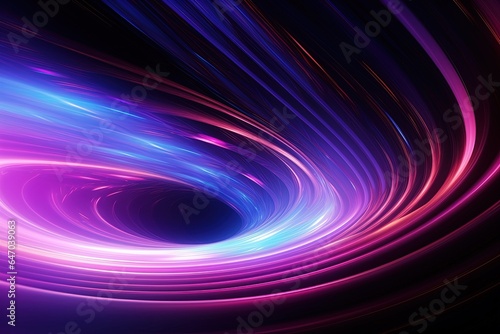abstract futuristic background with pink blue glowing neon moving high speed wave lines and bokeh lights. Data transfer concept Fantastic wallpaper