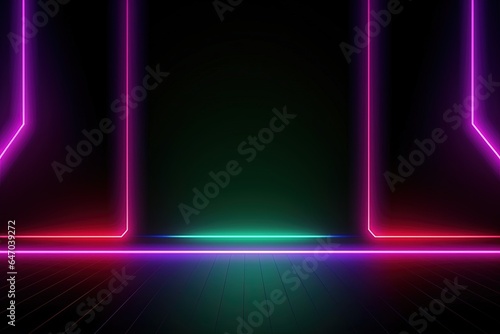 Wallpaper Mural abstract futuristic background with pink blue glowing neon moving high speed wave lines and bokeh lights. Data transfer concept Fantastic wallpaper Torontodigital.ca