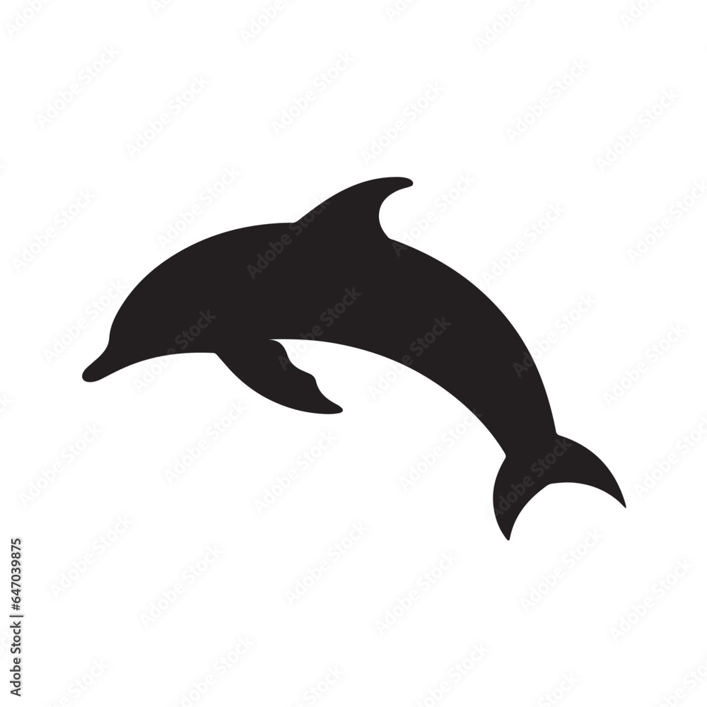 Fototapeta premium dolphin silhouette