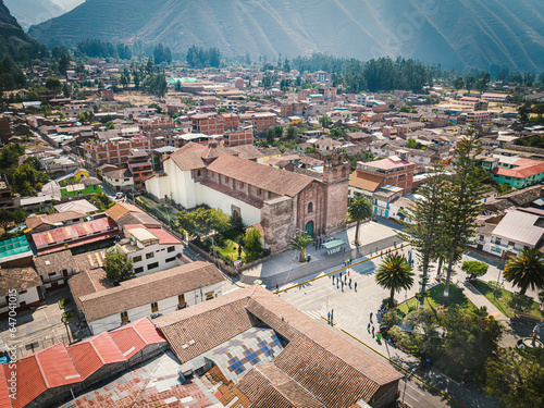 Templo San Pedro Apostol, en la ciudad de Urubamba, en Cusco, Perú.