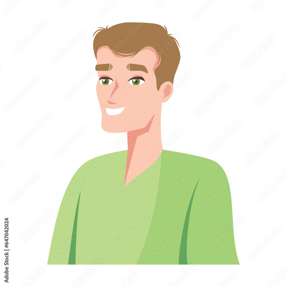 blond man character blond man character