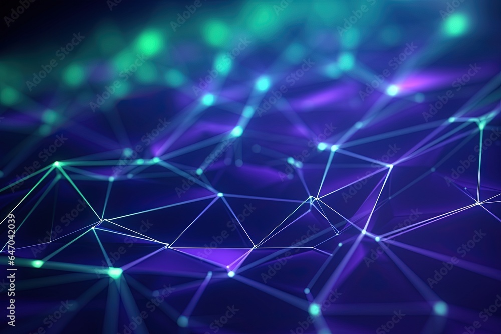 Obraz premium abstract futuristic background with pink blue glowing neon moving high speed wave lines and bokeh lights. Data transfer concept Fantastic wallpaper