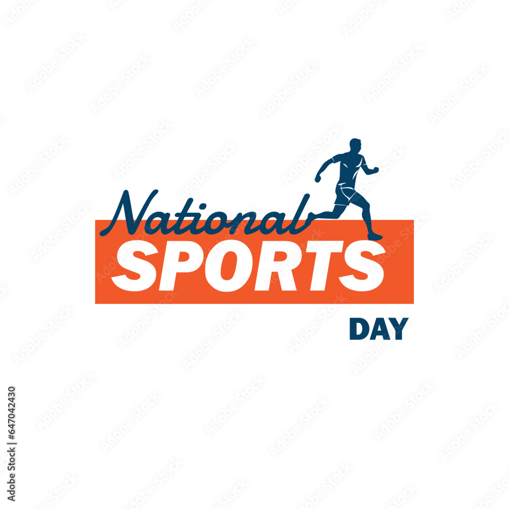 Vector illustration of National Sports Day concept Vector illustration of National Sports Day concept