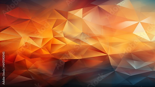 オレンジ色の幾何学模様の背景