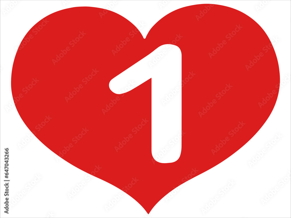Valentine Alphabet Number 1 or Cute Love and Heart Font Valentine Alphabet Number 1 or Cute Love and Heart Font