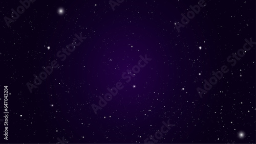 Closeup night blue starry sky. Purple night sky milky way and star on dark background. Universe filled with stars, nebula and galaxy with noise and grain.