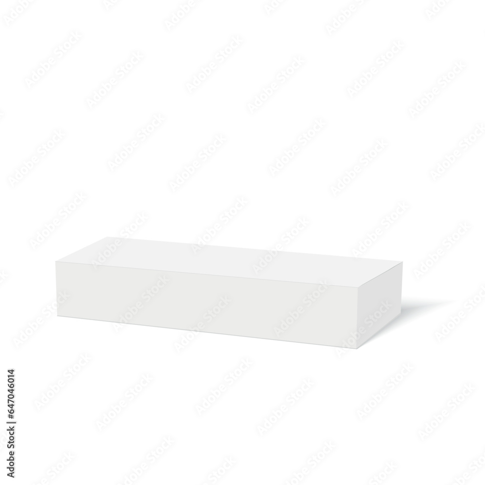 Box for your design and logo. 3d Cardboard box. Mock Up. Vector Box for your design and logo. 3d Cardboard box. Mock Up. Vector