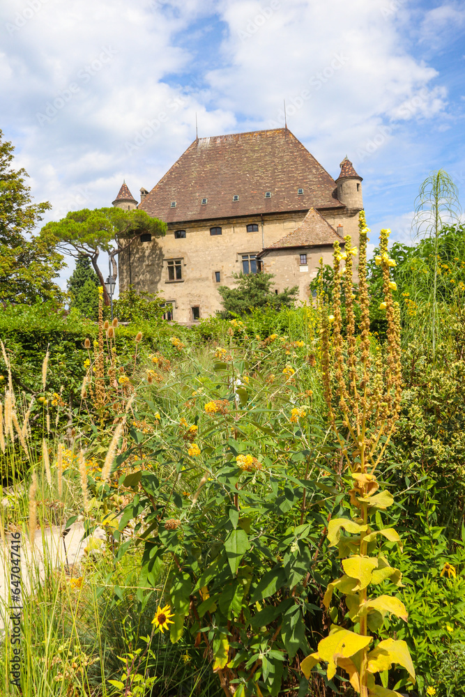 Castle Yvoire and Garden of Five Senses in Yvoire, France