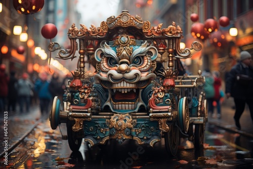 Traditional Chinese New Year Parade, Generative AI