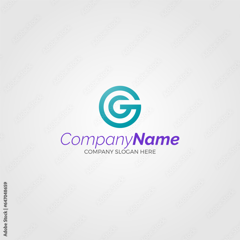 logo template design company G type