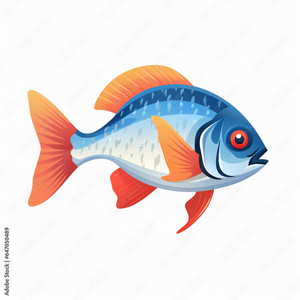 Fish Illustration Oceanic Enchantment
