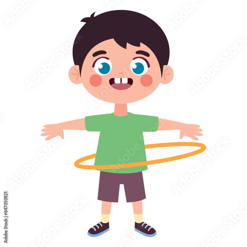 little boy with ula ula