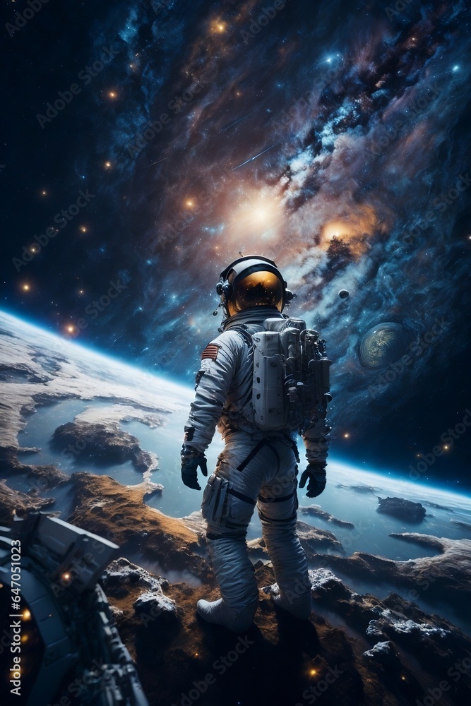 Fototapeta premium astronaut in space