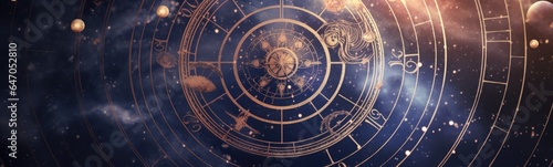 Astrology horoscope concept banner photo