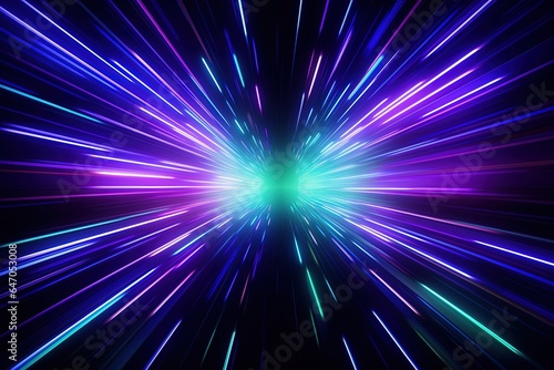 abstract futuristic background with pink blue glowing neon moving high speed wave lines and bokeh lights. Data transfer concept Fantastic wallpaper