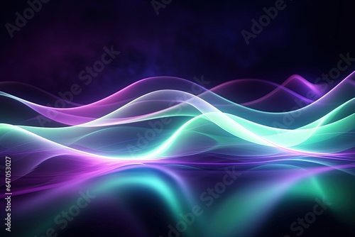 abstract futuristic background with pink blue glowing neon moving high speed wave lines and bokeh lights. Data transfer concept Fantastic wallpaper
